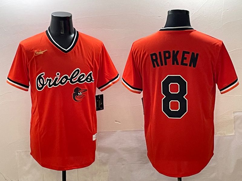 Men Baltimore Orioles #8 Ripken Orange Game Nike 2025 MLB Jersey style 4259->new york mets->MLB Jersey